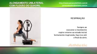 Alongamento unilateral com flexão do quadril  Plataforma Vibratória 900Vm [upl. by Yrocal]