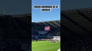 SWANSEA FANS CELEBRATE FORSON AMANKWAH OG AS SWANS BEAT NORWICH [upl. by Macilroy]