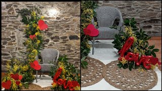 Tutoriales y tips de floristería para principiantes💐Set de fotografía en interior para San Valentín💐 [upl. by Delanos805]