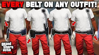 UPDATED How To Get EVERY BELT On Any Outfit Glitch In GTA 5 Online 169 No Transfer Glitch [upl. by Eudoca]