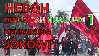 HEBOH MERAH DAN HIJAU JADI 1 MENDUKUNG JOKOWI KAMPANYE PDI P MUNGKID 13042019 [upl. by Eda]