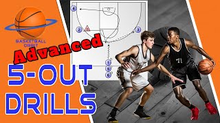 GameReady Offense Advanced Drills for the 5Out Motion with Defensive Pressure [upl. by Assital204]