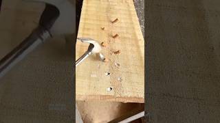 Sửa gỗ nứt với chốt đơn giản  diy tools woodworking tips [upl. by Nosle]