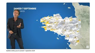 Bulletin météo pour le samedi 7 septembre 2024 [upl. by Millie]