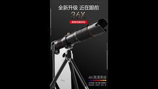 PICKOGEN Universal 36x Zoom Telescopic Lens for Mobile Phone UNBOXING dan REVIEW HASIL [upl. by Ayotan201]