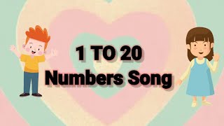 Number song for kids  Number song 1  20 [upl. by Marquardt25]