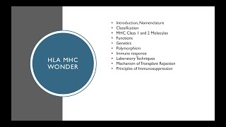 HLA Part 1 Major Histocompatibility Complex HLA Introduction Discovery and Nomenclature [upl. by Clark759]