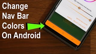 Change the Color of Navigation Bar on Any Android Smartphone [upl. by Nimzaj510]