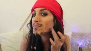 Make Up Tutorial Captain Jack Sparrow  Tania Sofia De Andrade [upl. by Enomyar410]