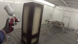 How to Spray Paint a Fridge in Satin Black [upl. by Kenlay]