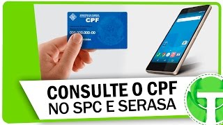 Como consultar seu CPF no SPC e SERASA grátis pelo celular [upl. by Ariaic543]