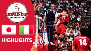 JAPAN vs ITALY  Highlights  Mens Volleyball World Cup 2019 [upl. by Ecirtel960]