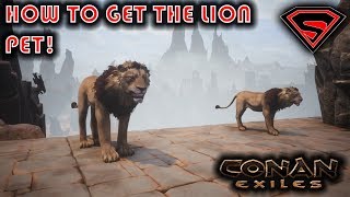 CONAN EXILES HOW TO TAME A LION amp GREATER LION [upl. by Wolram513]