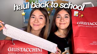 HAUL BACK TO SCHOOL CANCELLERIA pt 1📝💗 shopping a negozio chiuso da Giustacchini [upl. by Viquelia]