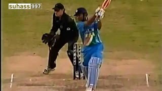 Virender Sehwag 130  blasts a superb century vs New Zealand 2003 [upl. by Lerret]