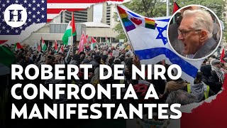 “Váyanse a su casa” Robert De Niro estalla contra manifestantes pro Palestina en NY [upl. by Keverian]