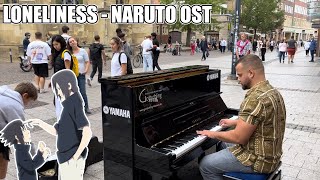 I played NARUTO LONELINESS on a public piano  Münster Germany [upl. by Eenitsed]