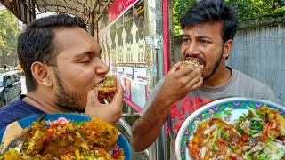 Eating Bhel PuriPani PuriPuchka  Extremely Spicy Food  Bengali Street Food [upl. by Emily]