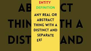 ENTITY MEANING  ENGLISH ADVANCED WORDS [upl. by Laflam]