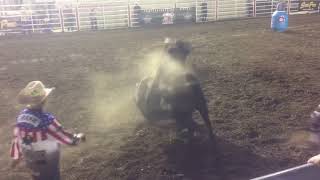 SALINAS CALIFORNIA PBR CODY WEBSTER PROFESSIONAL BULLFIGHTER summerrun17 [upl. by Griseldis]