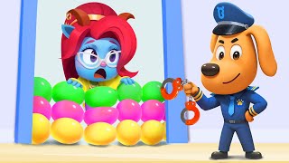 Police Chase Adventure  Safety Cartoon  Kids Videos for Kids  Sheriff Labrador [upl. by Kendal]