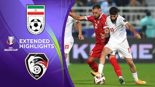 Iran vs Syria  Extended Highlights  AFC Asian Cup  CBS Sports Golazo [upl. by Yetti]