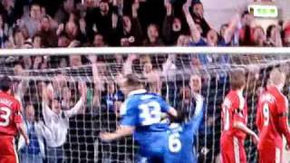 Amazing Free Kick By Alex vs Liverpool 4142009 HD [upl. by Jt]