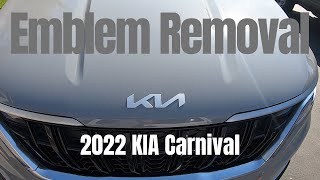 Car Badge Delete 2022 KIA Carnival [upl. by Behlke]