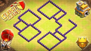 Top Town Hall 7 Anti Air Anti Dragon Anti 3 Stars War Base Tutorial with Link [upl. by Figge]