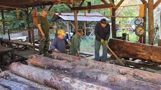 Sawmilling Lumber At My Fatherinlaws Circle Mill [upl. by Calvo]