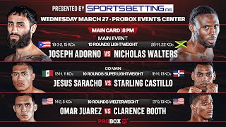 Live on ProboxTV  Joseph Adorno VS Nicolas Walters [upl. by Jessa317]