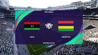 Libya vs Mauritius 06062024 FIFA World Cup Qualification CAF PES 2021 [upl. by Llerrahs]