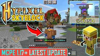 Hypixel Skyblock Server IP Minecraft Pe 117  Hypixel Like Server MCPE  UG Adventure [upl. by Lotsirhc]