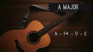 A Major  Backing Track  85BPM 12 String Acoustic [upl. by Arick]