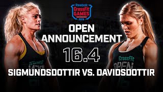 Katrin Davidsdottir vs Sara Sigmundsdottir â€” Open Announcement 164 [upl. by Enidlareg]