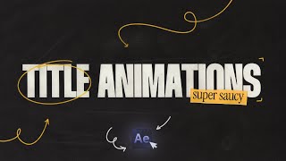 5 Title Text Animations After Effects Tutorial [upl. by Reisfield]