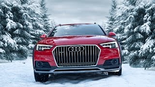 2017 Audi A4 Allroad 20TDI quattro in snowy forests in Tatra Mountains [upl. by Hescock]