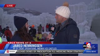 Midway Ice Castles Opens Before Christmas For The First Time in History [upl. by Nonaihr568]