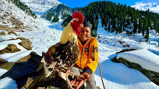 Main Kehan Per Hon  Ye Konsi Jaga Hai   Desi Murgh Karahi Recipe  Snowy Mountain Village Life [upl. by Fidole27]