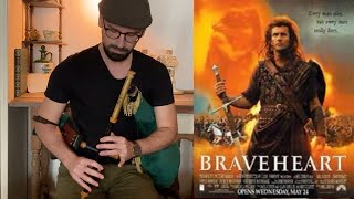 Braveheart  Main theme played on uilleann pipe [upl. by Ahseuqram]