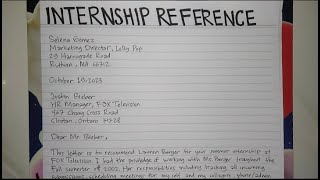 How To Write An Internship Reference Letter Step by Step Guide  Writing Practices [upl. by Barnie]