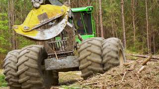 Go Easy On The Camera Skidder Driver John Deere Skidder 748L [upl. by Aniez]