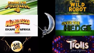 All Dreamworks Trailer Logos Including The Wild Robot [upl. by Ceevah]