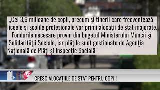 Cresc alocațiile de stat pentru copii [upl. by Dreher]