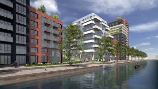 Animatie Voorlopig ontwerp vo woningbouw Doorslagzone City Nieuwegein [upl. by Nahtanaj]