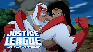 Hawk Dove and Wonder Woman defeat Ares  Justice League Unlimited [upl. by Alikat399]