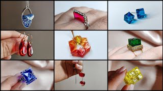 10 Amazing DIY Jewelry Ideas from Translucent Colored UV resin [upl. by Rosy]