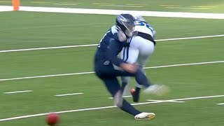 Titans Punter Ryan Stonehouse Suffers Serious Injury after HUGE HIT by Colts Player Carted Off [upl. by Stefa899]