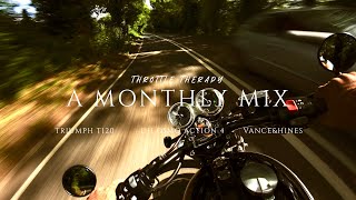 MONTHLY MIX RIDE 4K POV \\ Triumph T120 Black 12004K [upl. by Namwob133]