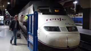 RENFE AVE Train at Marseille SaintCharles 30 June 2014 [upl. by Dittman]